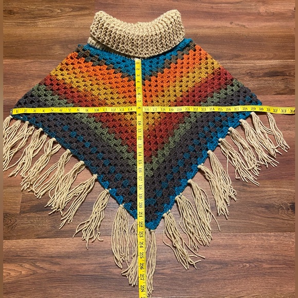 - Crochet Boho Poncho - Picture 6 of 8